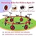 Ageliya Tricycle Merry Go Round Preschool Pedal Vehicles for Kids Aged 3+, Rotating Bike 6 Seats 360 Spin for Kindergarten Playground Daycare and Classroom Outdoor Play Equipment Red