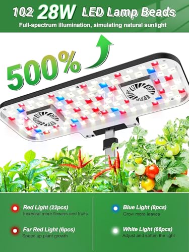 Sistema di coltivazione idroponica – Kit di germinazione interna con pompa, serbatoio dell'acqua rimovibile, luce di crescita automatica a LED e pannello touch LCD per casa, cucina e giardinaggio
