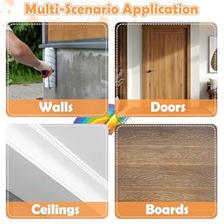 LAANPOLE Rouleau Peinture avec 1,3m Perche Telescopique, 27 Pièces Kit Peinture Mur, Rouleaux de Peinture 23 cm/10 cm pour Murs, Manches Microfibre pour Peinture Professionnelle, Orange