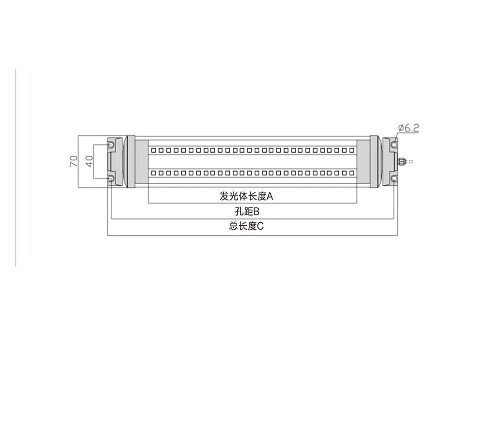 16W 24W świetlówka warsztatowa LED, IP67 wodoodporna AC DC lampa panelowa do obrabiarek CNC oświetlenie przemysłowe Do obrabiarek(DC 24V-36V,16W)