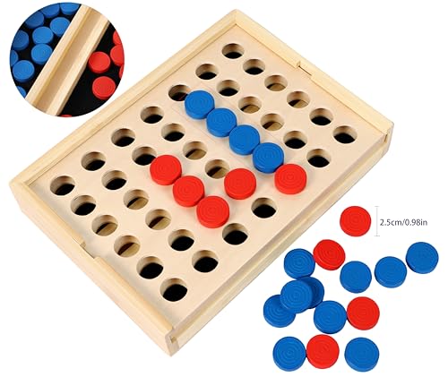 Vier gewinnt Holzspiel von Toys Of Wood Oxford – 4 in einer Reihe
