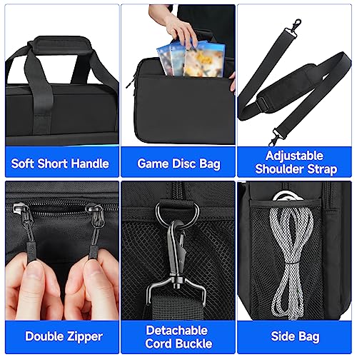image for Deegotech Travel Carrying Case Compatible with PS5, Portable Protectiv