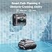 WYBOT C1 Robotic Pool Vacuum for Inground Pools, 4-in-1 Cordless Pool Cleaner for Above Ground Pools, Triple-Motor up to 1,614 Sq.ft, Wall & Waterline Cleaning, WiFi & Bluetooth (Gray Green)