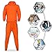 Men's Tracksuit 2 Piece Hooded Athletic Sweatsuits Casual Running Jogging Sport Suit Sets, Orange 4XL