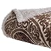 Bedford Home Printed Coral Soft Fleece Sherpa Throw Blanket, Brown