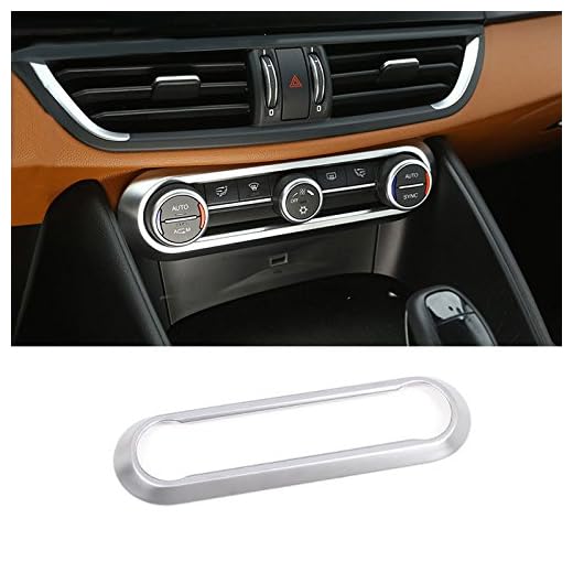 ABS cromado centro aire acondicionado ajuste adhesivos decorativos adornos accesorios