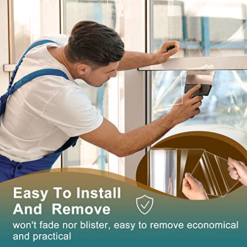 4 Mil Clear Security And Safety Window Film Shatterproof Film For Glass Windows Anti Shatter Tempered Glass Film For Home And Office #TOP6