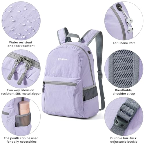 Image of G4Free Ultra Lightweight Packable Backpack Travel Hiking Daypack Small Handy Foldable Outdoor Camping Backpack