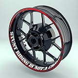 Witterungs- und UV-beständige Felgenbettaufkleber - Beständig gegen Öl, Benzin, Salz, Schnee, Reinigungsmittel