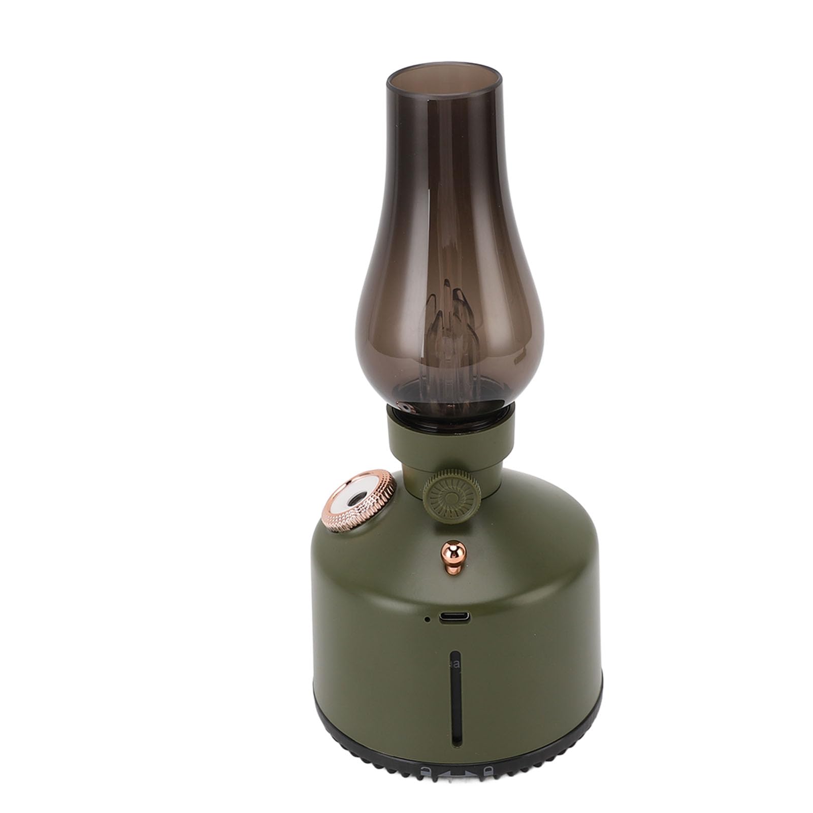 Ejoyous Umidificatore Vintage con Lampada a Cherosene ABS Diffusore per Aromaterapia con Nebbia Fredda 260 Ml 2 Impostazioni di Nebbia Luce Notturna con Regolazione Continua per la Camera da Letto