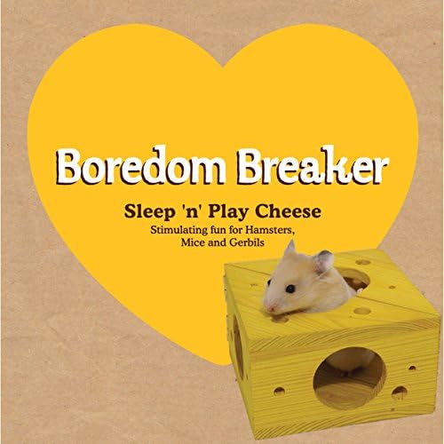 Rosewood Boredom Breaker Small Animal Activity Toy Sleep-n-Play Cheese,Yellow