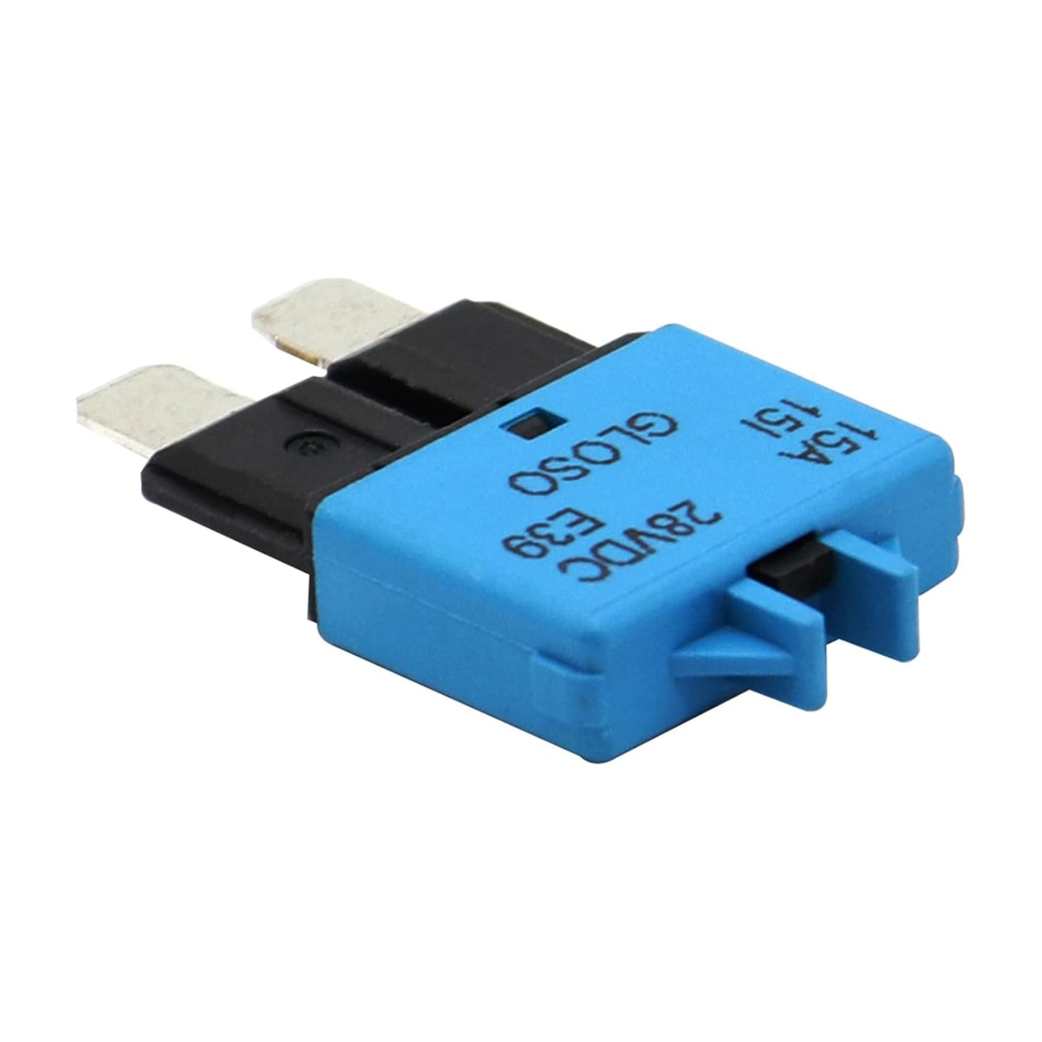15A Circuit Breaker ATC Blade Fuse Manual Reset Resettable 15 Amp 28V DC for Marine Rally Automotive Boat Automobile Accessories