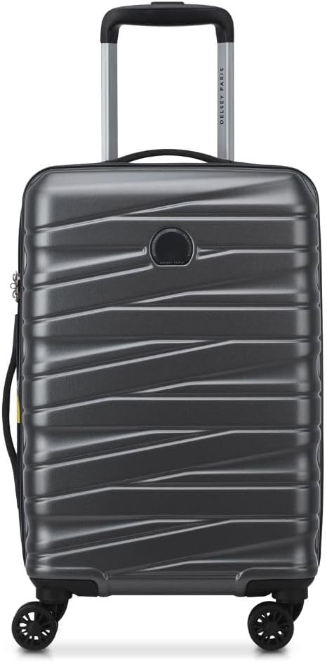 - Tiphanie 66 cms Medium Check-in Polycarbonate Hardsided 8 Wheels Spinner Luggage/Suitcase/Trolley Bag for Travel with TSA Lock with Global Warranty 2 Years- Graphite Black