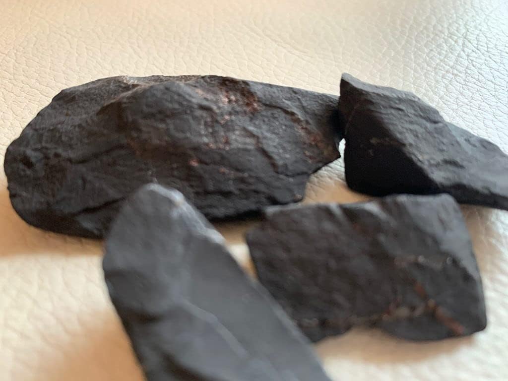 Pachamama Essentials Shungite Rough Crystal 65 to 100 Grams 1 Large Piece, Water Stone EMF Protection from Karelia Russia Authentic