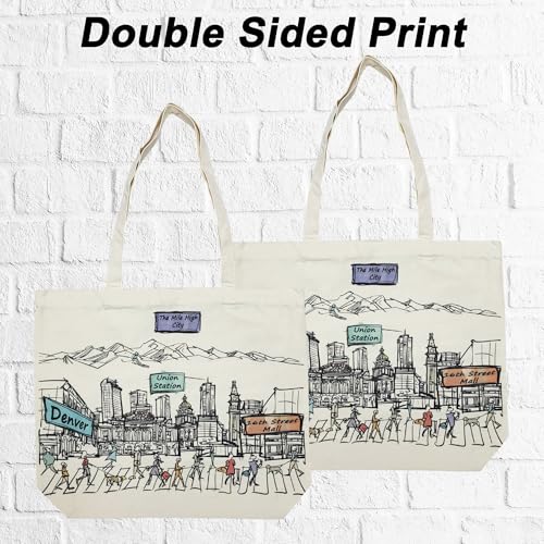 Image of Cities Around the World Artwork Tote Bag Series- Designed in the USA, 17 inchx14 inch, Double Sided Print, Souvenir & Gift