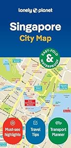 Lonely Planet Singapore City Map: Durable, Waterproof, Easy-Fold Planning Map with Attractions & Walking Tours (Compact City Planning Maps)