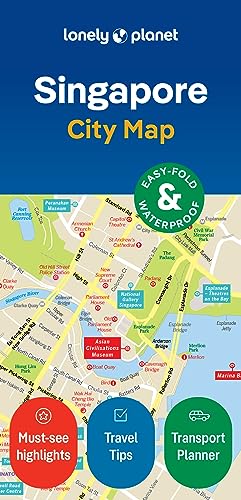 Lonely Planet Singapore City Map: Durable, Waterproof, Easy-Fold Planning Map with Attractions & Walking Tours (Compact City Planning Maps)