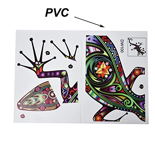 Maydahui Large Gecko Wall Decal Colorful Mandala Flower Pattern Wall Sticker (30 X 33 Inch) Vinyl Animal Wall Decals Removable Peel And Stick Lizard Art Murals Decor For Yoga Room Bedroom Living Room Background #TOP3