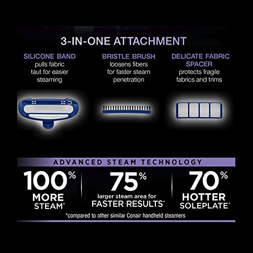 Conair Gs38 Turbo Extremesteam Handheld Fabric Steamer #TOP1