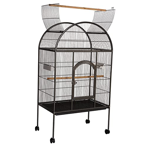 Viveiro Birdfly Amazonas Malha Fina Para Papagaio Arara Ring Neck - Preto