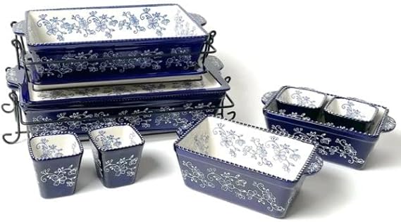 Amazon.com: Temp-tations 20 pc Essentials Baking Set, 2 Casserole ...