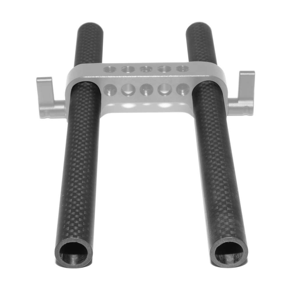NICEYRIG 15 mm Rod in Fibra di Carbonio, Lunghezza 30 cm (12 pollici) per il Sistema di Supporto a Spalla DSLR