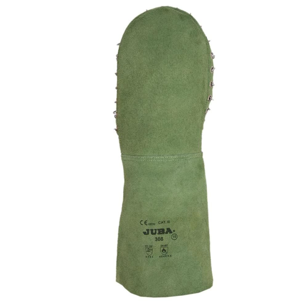 Juba - Manopla termico serraje verde ignifugo