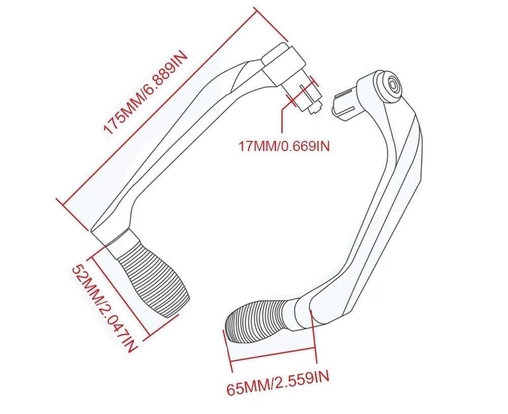 Moto Paramani Leva Modifica Della Protezione Mano Del Paramano Leva Freno Frizione Manubrio Lega Di Alluminio Motocicletta