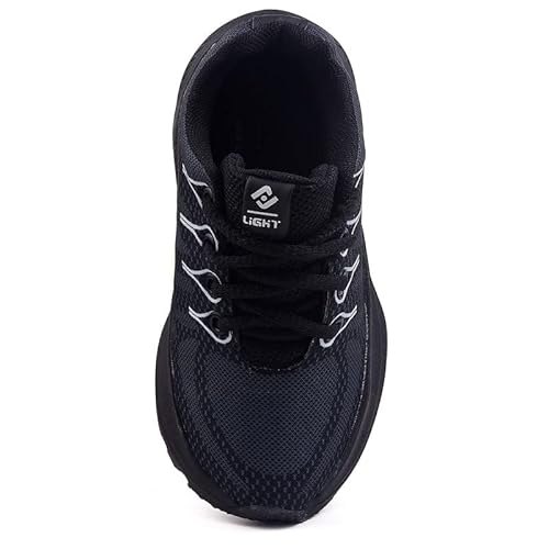 Tenis Infantil De Amarrar Meninos Leve Desenhos LIGHT + Oculos Relogio Cor:Preto;Tamanho:27