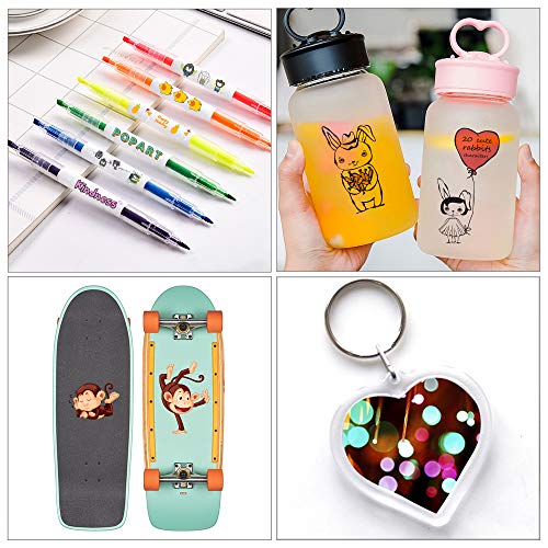 Stampcolour 50 folhas de papéis de transferência a laser não revestidos para caneta impressa com imp