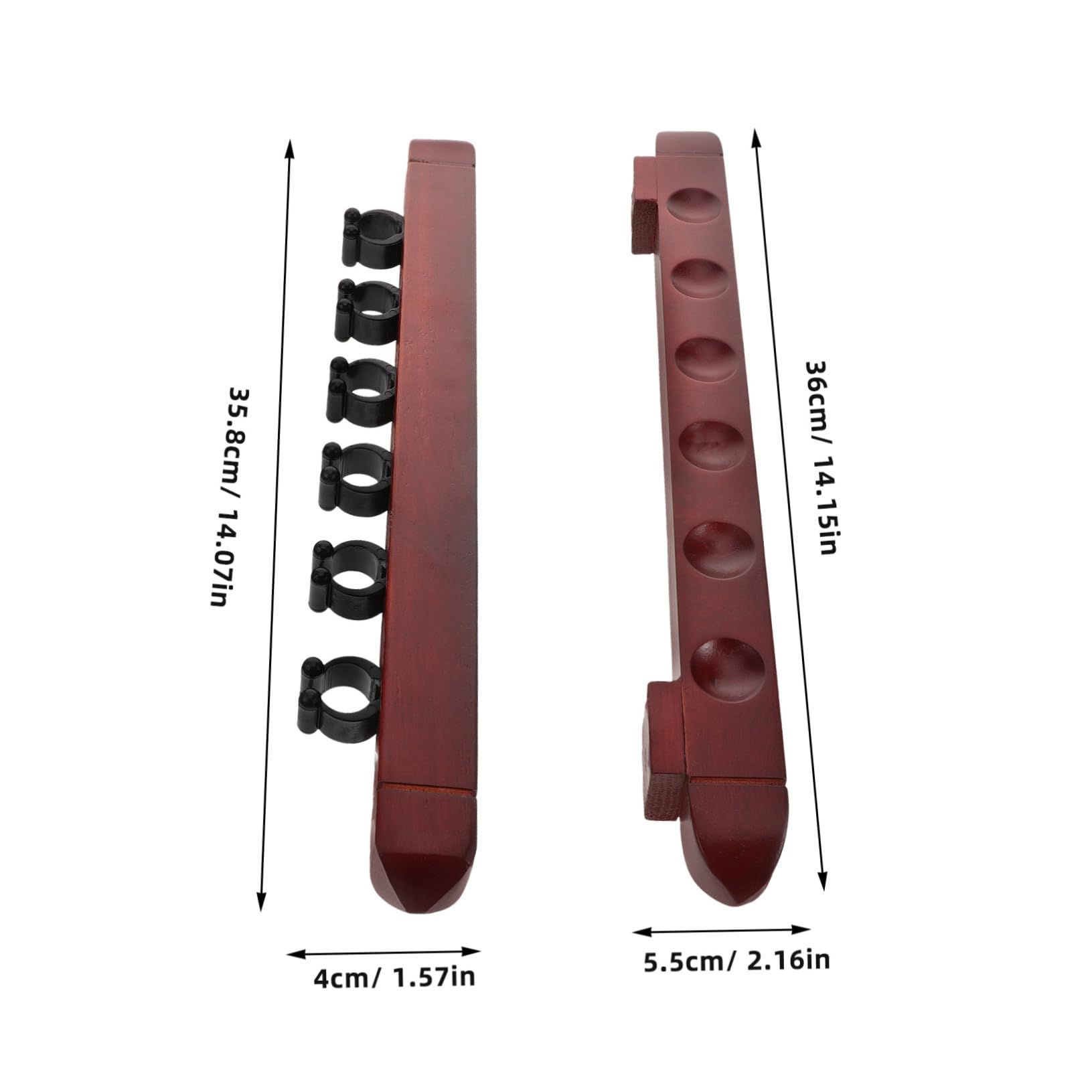 Toddmomy Lot De 2 Supports De Queues De Billard en Bois Supports De Billard