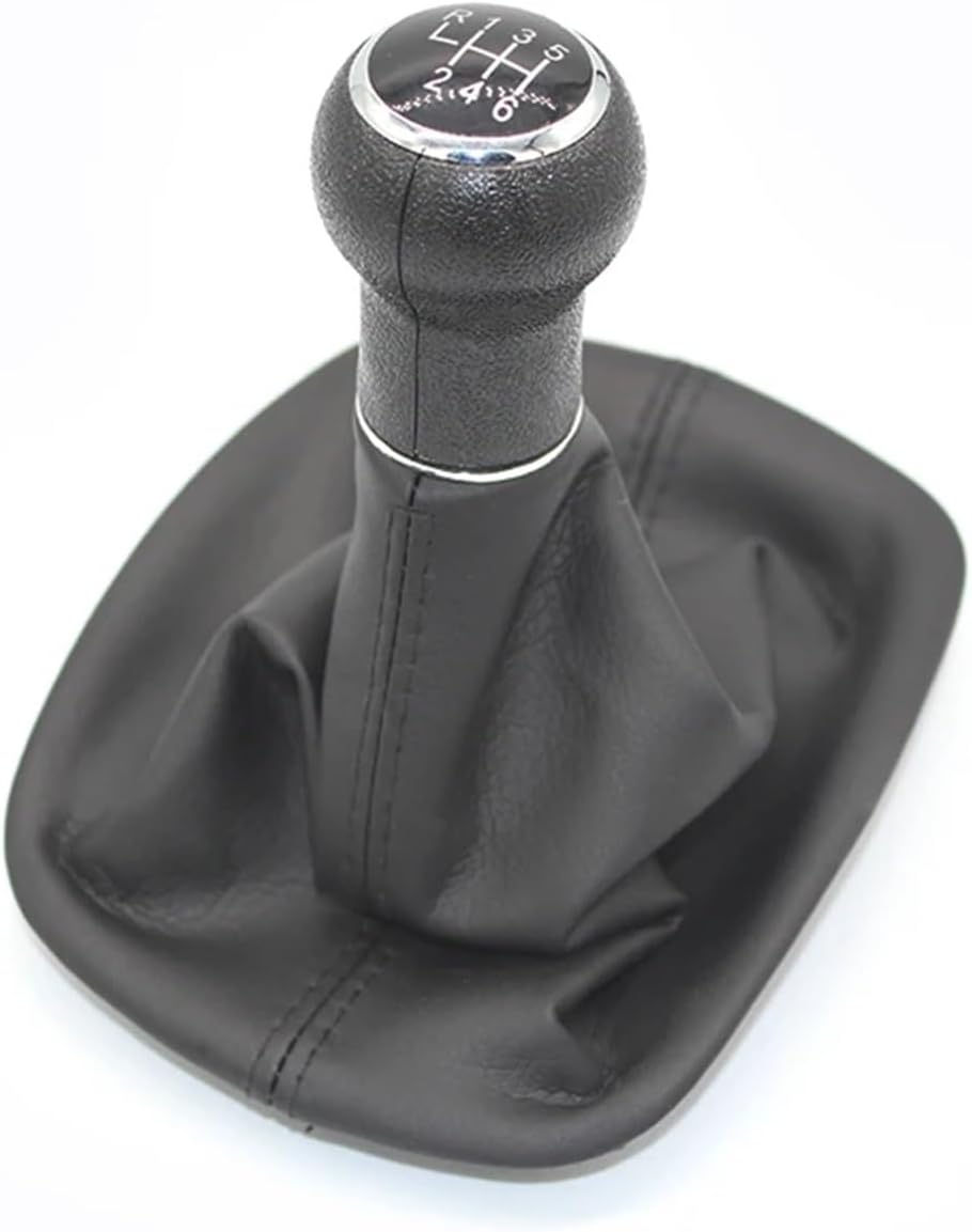 New 5/6 Speed Gear Shift Knob Leather Gaiter Boot Cover Case Skin Fit for VW B5 1998-2004 Car Styling Accessories(A 5 Speed)
