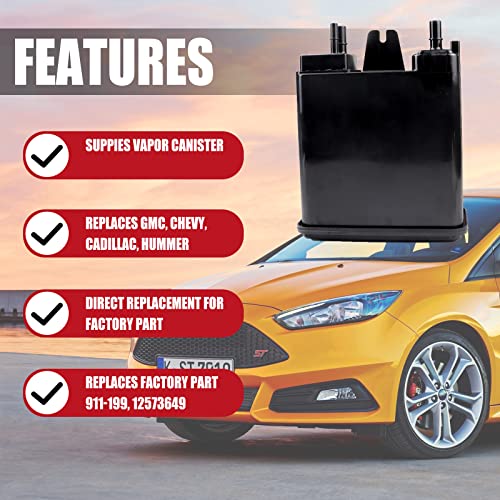 Vapor Canister Replaces 22963841 911-199 12573649 Compatible With 2004-2016 Gmc Replacement For Hummer Cadillac Chevy Vehicles Suburban 1500 Yukon Xl 1500 H2 Escalade Avalanche #TOP1
