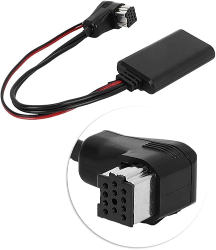 Miniatura 6 de Adaptador Bluetooth para automóvil, adaptador AUX Bluetooth ABS negro para audio para automóvil, módulo estéreo de enchufe de repuesto, adaptador