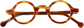 Agstum Handmade Acetate Small Round Optical Glasses Frame Spectacles Clear Lens