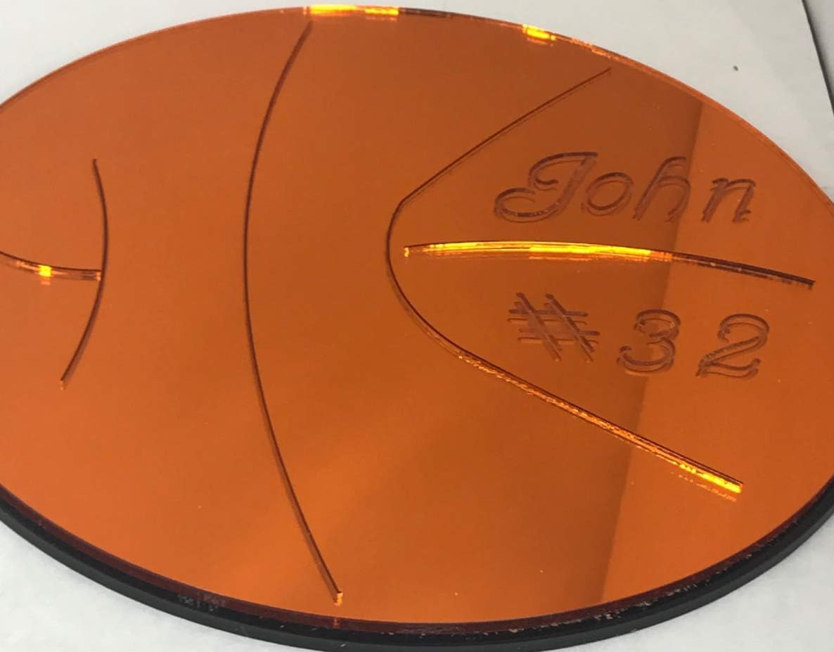 Basketball Wall Design Wall Decor Wall Hanging Personalized Free Engraved Mirror Basketball Wall Decoration For Your Room - With Your Name On It!