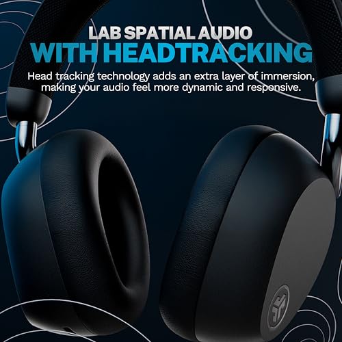 Image of JLab, Epic Lux Lab Edition, Wireless Over Ear Headphones, Active Noise Cancelling, Hi-Res Audio, Graphite