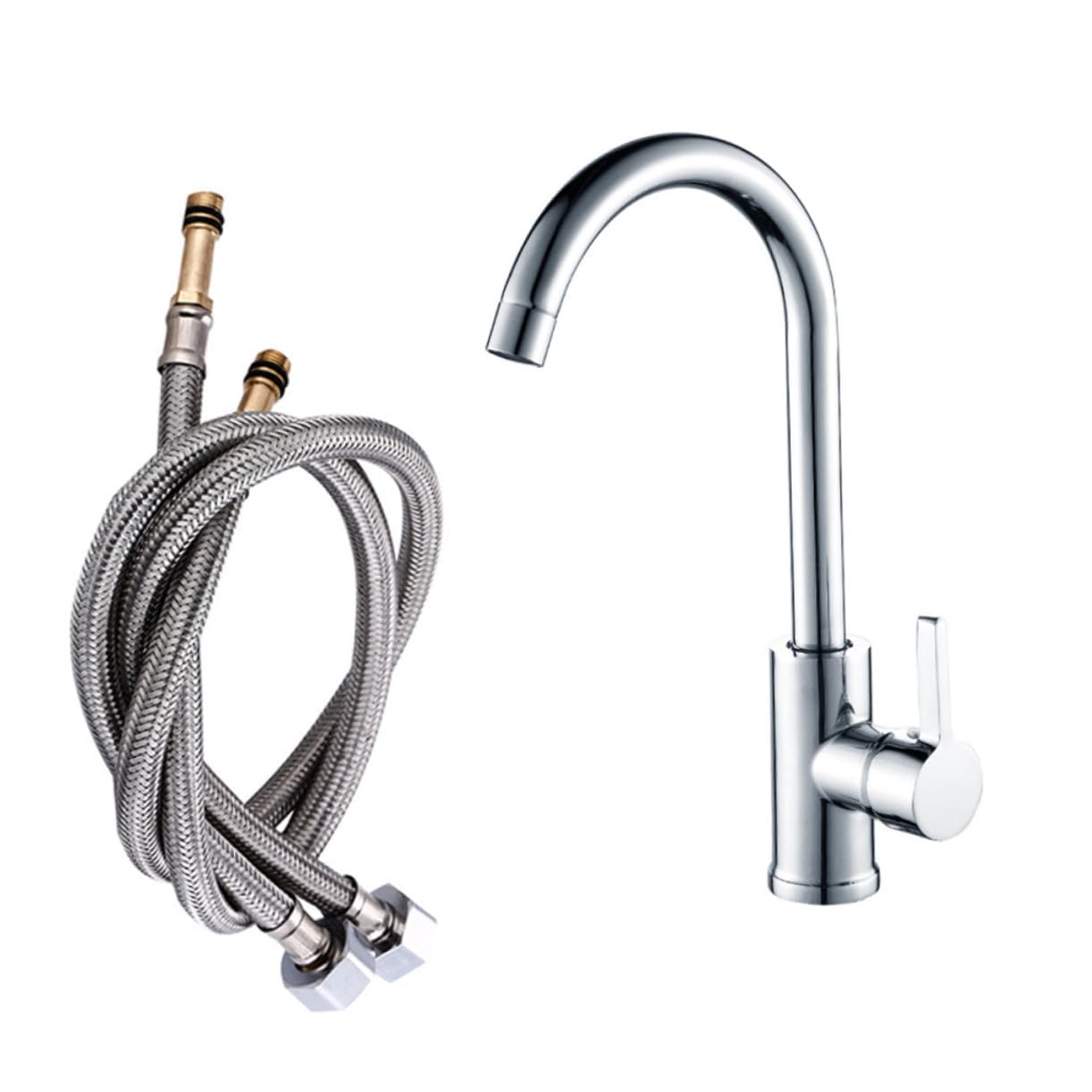 Robinet de cuisine basse pression avec tuyau mitigeur eau chaude froide