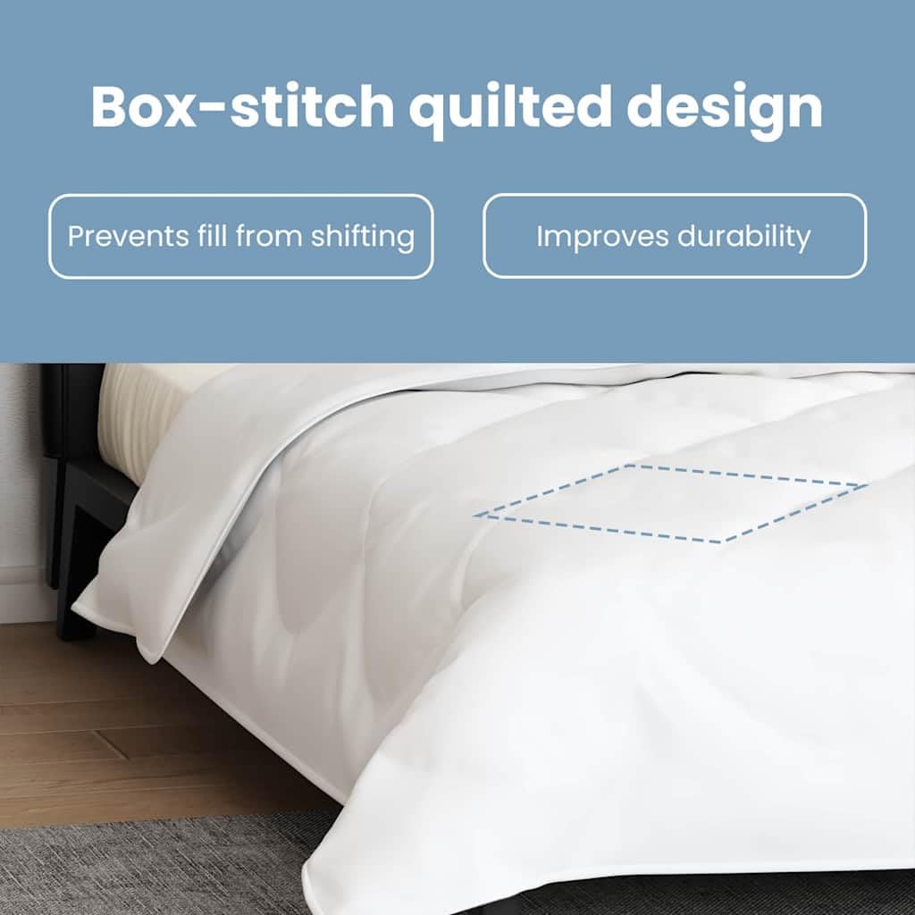 vidaXL Bettdecke mit Kissen 3 pcs Weiß Mikrofaser, Schlafzimmer Deko, Luxuriöses Bettwäsche-Set, Weiche Mikrofaser, Frische Heimtextilien für einen gemütlichen Schlaf