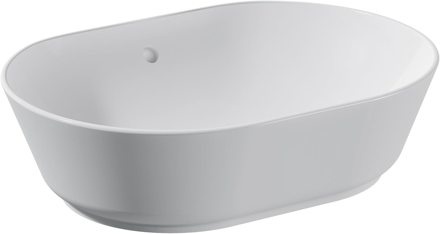 VitrA Geo 7427B003-0012 Oval Çanak Lavabo, 55 cm, Beyaz