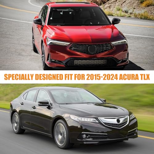 Image of Waterproof Car Covers Replace for 2015-2024 Acura TLX, 6 Layers Silver All Weather Car Cover with Zipper Door & Windproof Bands for Snow Rain Dust Hail Protection
