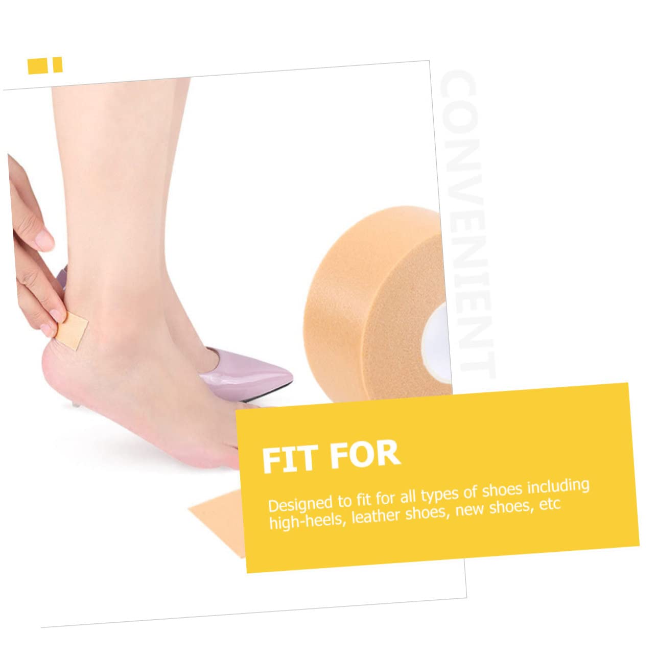 Anneome 24rollos Parches Para Talones De Para Pies Anti-fricción Para Zapatos De Tacón y Actividades Ampollas y Rozaduras