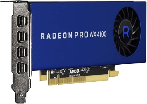Miniatura 2 de AMD Radeon Pro WX4100 Tarjeta Gráfica Azul (100-506008)
