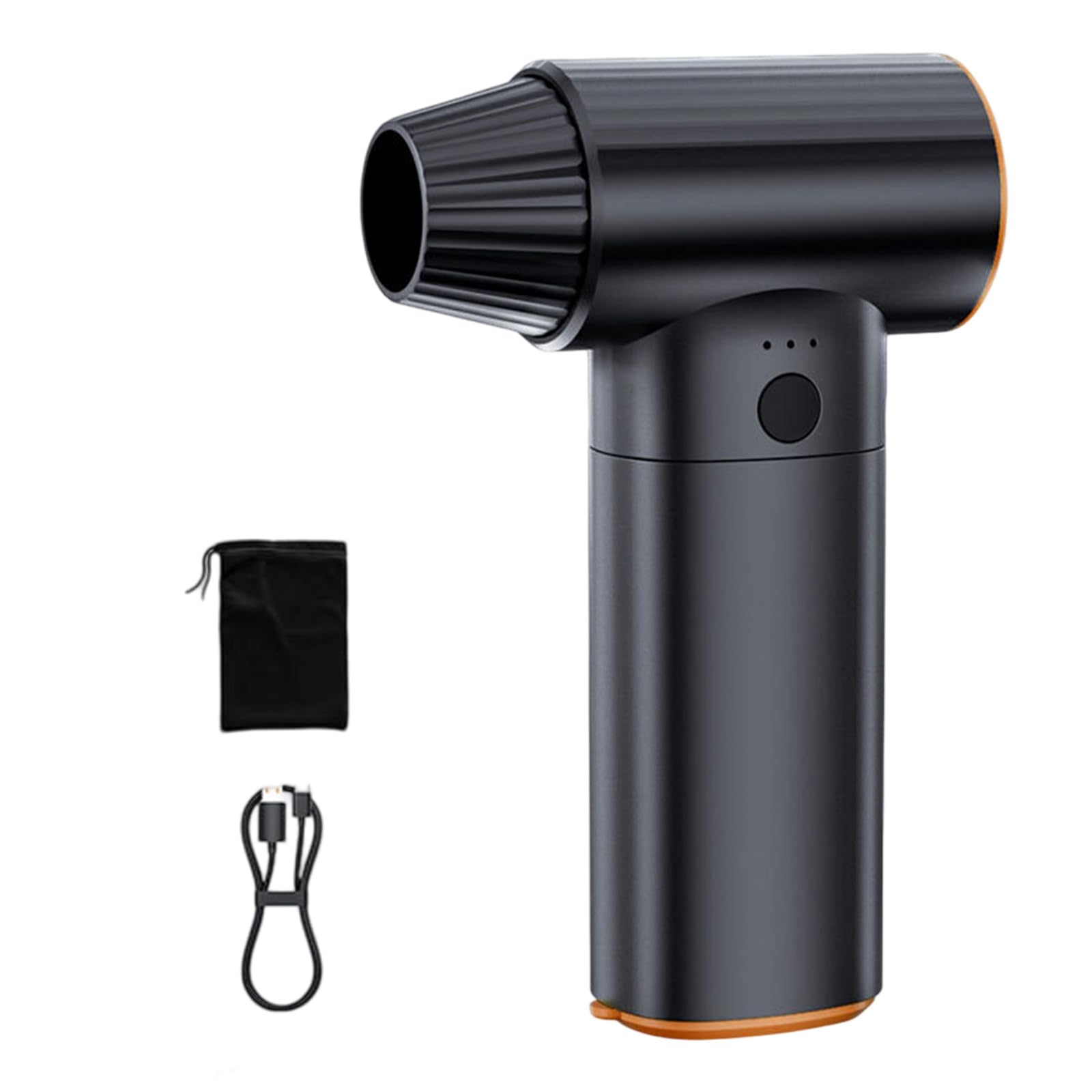 Nexavkpr Black Handheld Air Blower 80000Rpm Cordless Rechargeable Air Dusters For Home Offices Car Cleaning 2 Adjustable Speeds Electric Blower