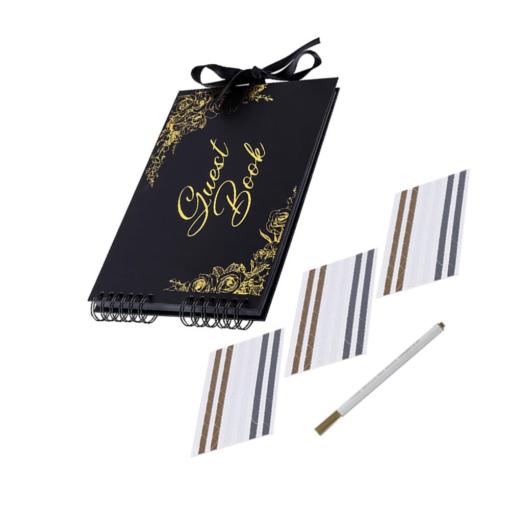 Album photo de signatures or livre d'or pour fête et fiançailles
