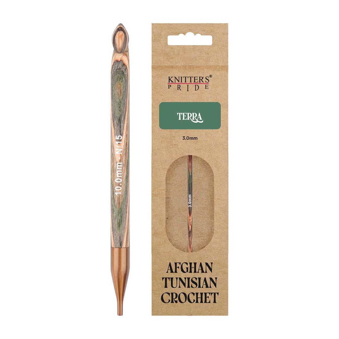 Knitter's Pride Terra Tunisian Crochet Hook 10.00 mm – 1 piece