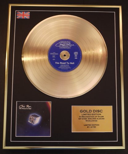 CHRIS REA/LTD. EDITION CD GOLD DISC/RECORD/THE ROAD TO HELL