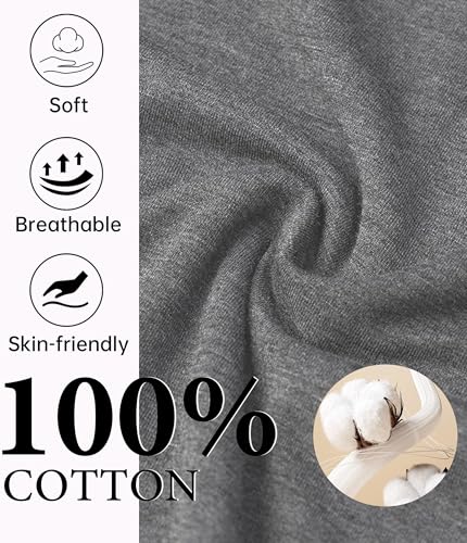 Image of CF Womens 100% Cotton Pajamas Set Button Down Pjs Sets Short Sleeve Top & Long Pants Sleepwear Comfy Loungewear with Pockets