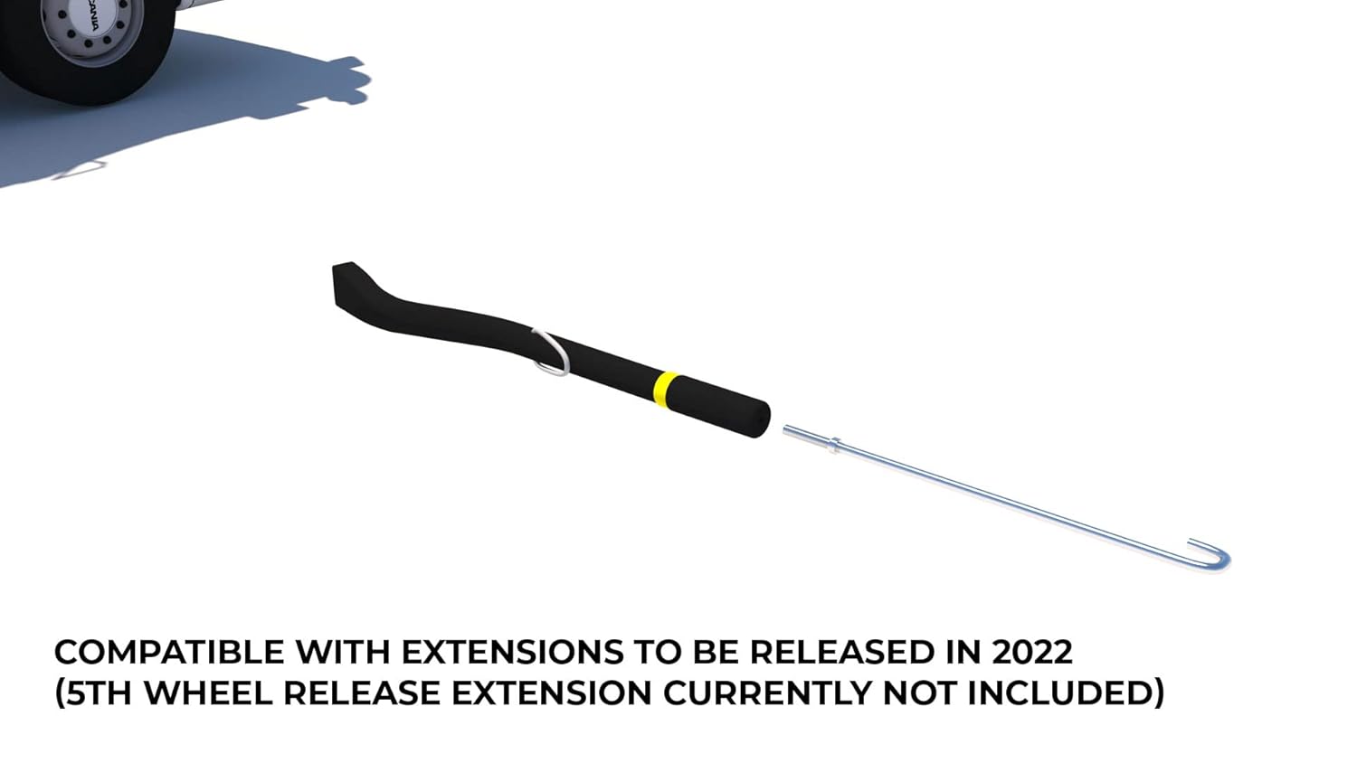 OPNBar Version 2 (1 Pack) Large Mouth Leverage Bar for Shipping Container Doors - no 5th Wheel Release - Made in The USA by SCS International, Black: Industrial & Scientific