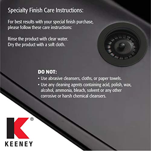 Colador de fregadero de cocina de acero inoxidable Keeney K5435DSBN miniatura 5